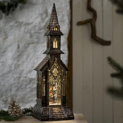 LED Lantern Water Filled Christmas Church Scene - ChurchBrass4359.jpg